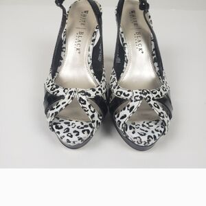 White House Black Market Leopard Print Heels
